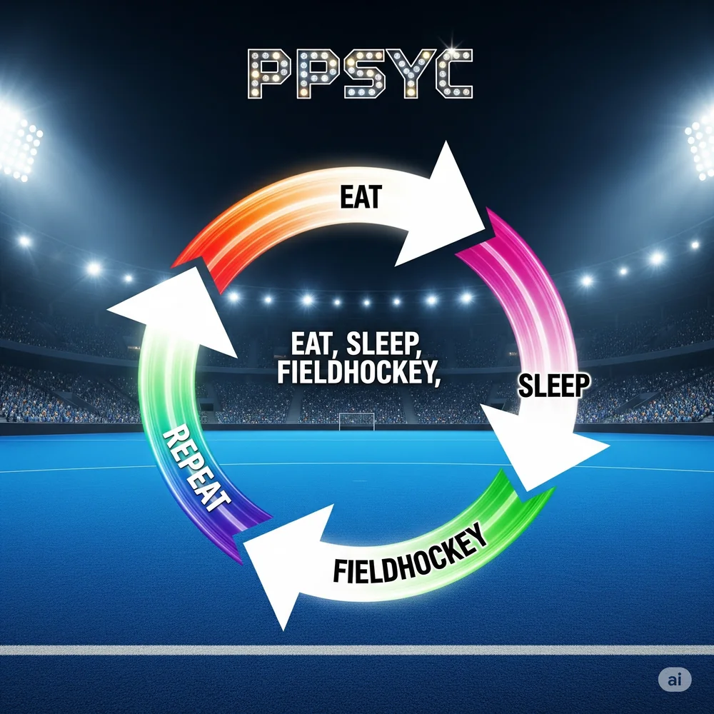 Eat. Sleep. Fieldhockey. Repeat. Cover